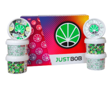 JustBob CBD Buds Kit - Colorful Background with Containers