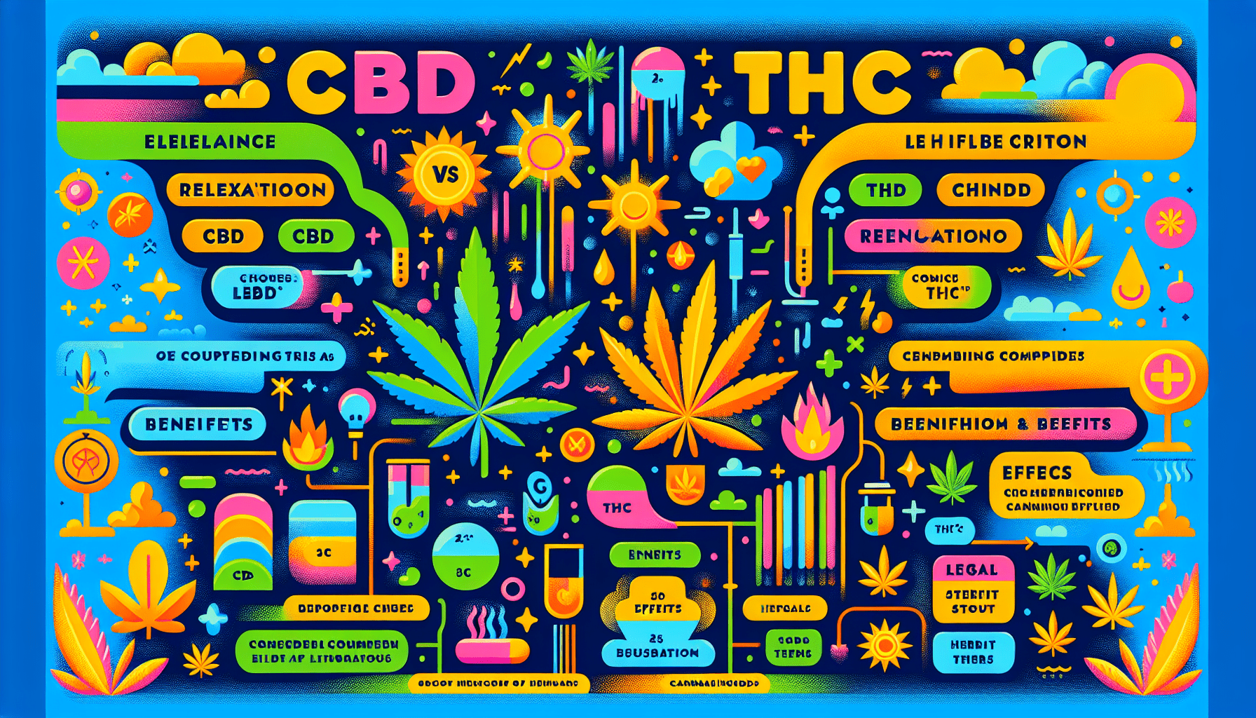 Hlavní rozdíly mezi CBD a THC